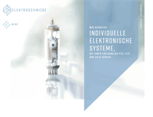 Tablet Screenshot of elektroschmiede.com